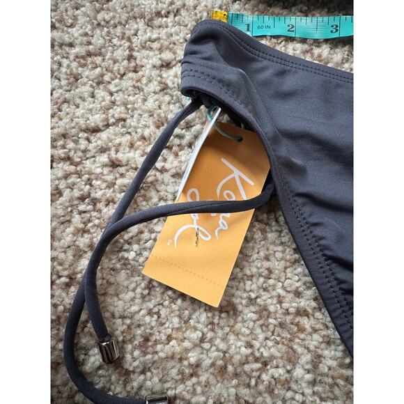 Kona Sol Women's Bikini, size Small; Gray Floral print, NWT - Picture 8 of 9